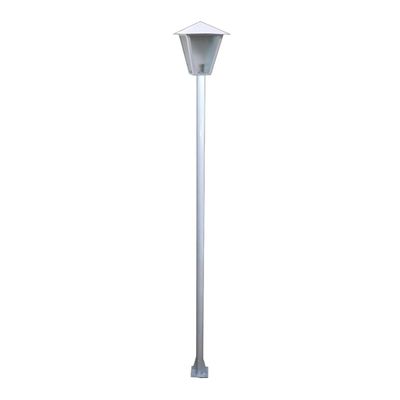 Poste e Luminária colonial Romana de Jardim Branco 200cm