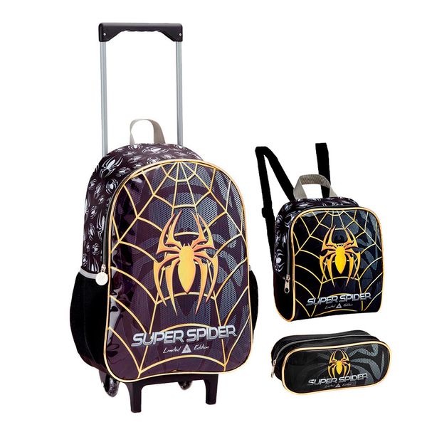 Kit-Mochilete-com-Lancheira-e-Estojo-Escolar-Infantil-Super-Spider-Seanite Kit-Mochilete-com-Lancheira-e-Estojo-Escolar-Infantil-Super-Spider-Seanite