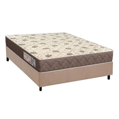 Conjunto Box Viúva: Colchão Espuma Orthoflex D28 Comfortpedic + Base Crc Suede Clean(128x188)