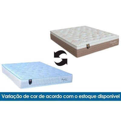 Conjunto Box Casal: Colchão Molas Orthoflex Ensacadas Masterpocket Sensitive + Base Crc Courano White(138x188)