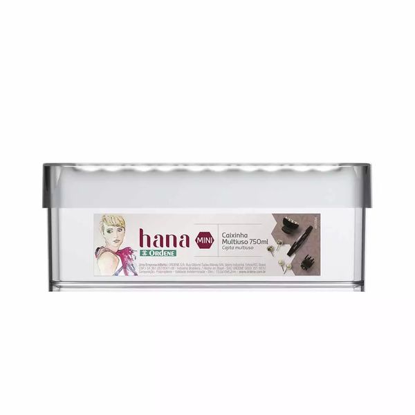 Caixa Organizadora Ordene de Plástico Cristal com Tampa 750ml Caixa Organizadora Ordene de Plástico Cristal com Tampa 750ml