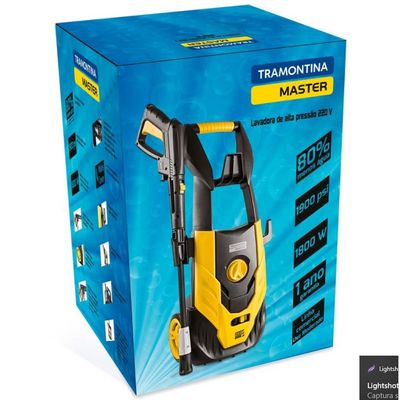 Lavadora de Alta Pressão 1900 PSI Tramontina - 1800W Amarelo com Preto / 220V