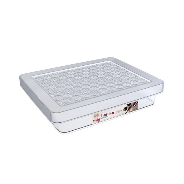 Caixa Organizadora Ordene de Plástico Cristal com Tampa 7,8L Caixa Organizadora Ordene de Plástico Cristal com Tampa 7,8L