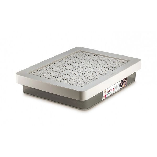 Caixa Organizadora Ordene de Plástico Branco Gelo com Tampa 7,8L Caixa Organizadora Ordene de Plástico Branco Gelo com Tampa 7,8L