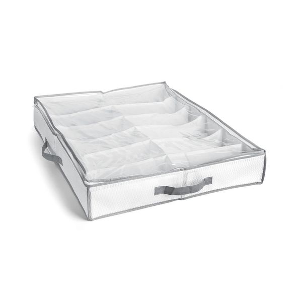 Sapateiro Ordene com 12 Divisórias Semi Flexível Branco