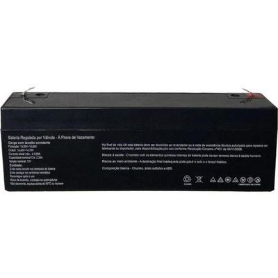 Bateria Selada 12v 2,3ah Sp12-2,3 Secpower
