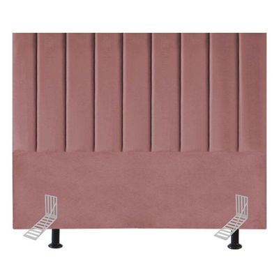 Cabeceira Estofada Casal Queen 160 Cm Maya Veludo E Frame rosé