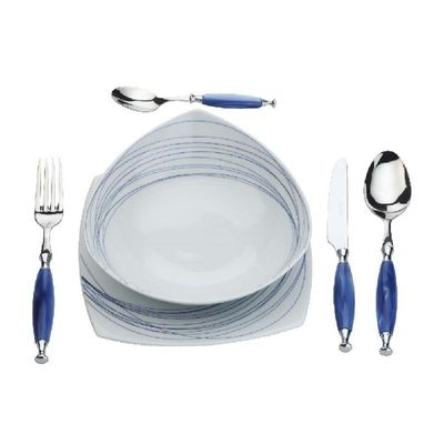 Conjunto 3 Travessas Rasas Porcelana Italiana Luxo Bugatti