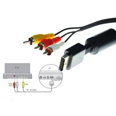 Cabo Audio E Video Para Playstation Ps1 Ps2 Ps3