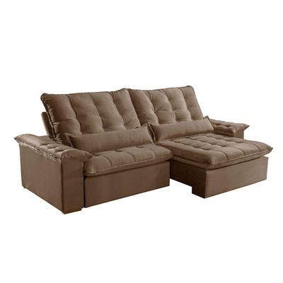 Sofá Victory Veludo 2 Módulos 90cm B25cm Meu Sofá Online B016 Veludo Marrom