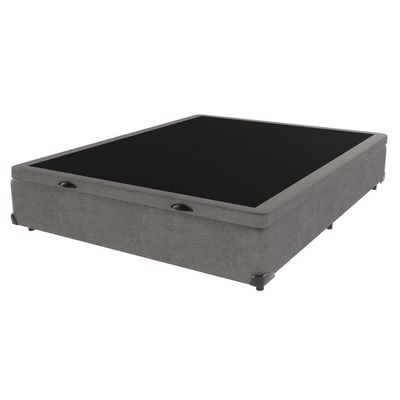 Cama Box Baú Viúvo 128x188 Cinza