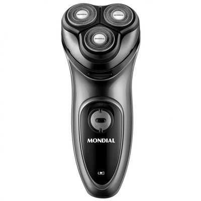 Barbeador Elétrico Power Shave BE02 Mondial Prata com Preto / Bivolt