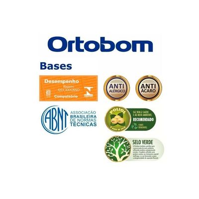 Cama Box Base Solteiro Orthotel Luxo Cinza (88x188x23) - Ortobom
