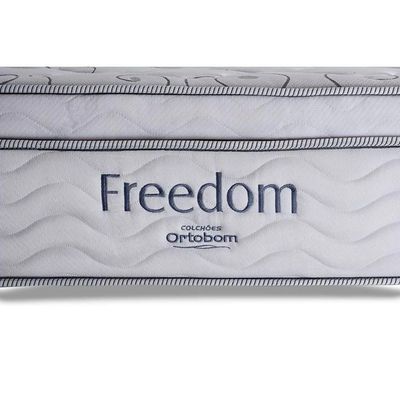 Colchão Casal Espuma Viscoelástico Visco Molas Ensacadas Superpocket Freedom Ortopillow (138x188x32) - Ortobom