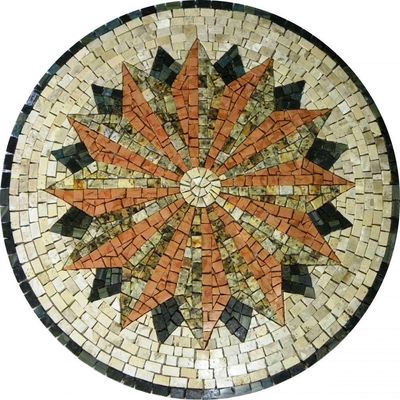 Rosa Dos Ventos Em Mosaico Rosa Do Engenho Tamanho 90cm