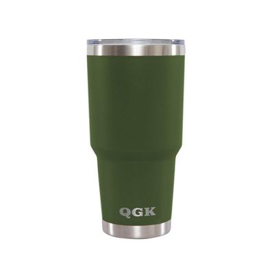 Copo Termico Tumbler 887ml Qgk Verde Militar Com Tampa