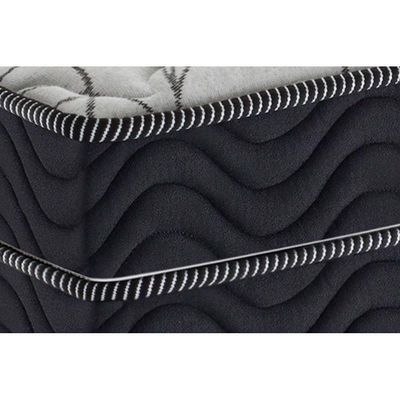 Cama Box Baú King Colchão Molas Bonnel Ortobom Nanolastic Airtech Progressive + Base Crc Suede Black(193x203)