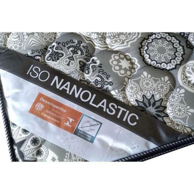 Cama Box Baú King Colchão Molas Bonnel Ortobom Nanolastic Fort Tech Iso + Base Crc Suede Black(193x203)
