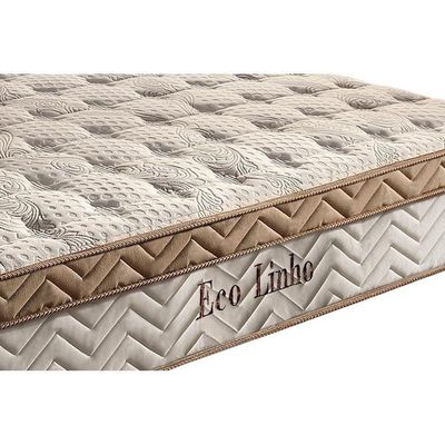 Cama Box Baú C/auxiliar Solteiro: Colchão Molas Paropas Masterpocket Eco Linho + Base Crc Courano Branco(88x188)