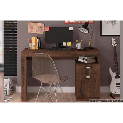 Mesa De Computador Melissa C- 1 Porta E 1 Gaveta Nature - Permóbili