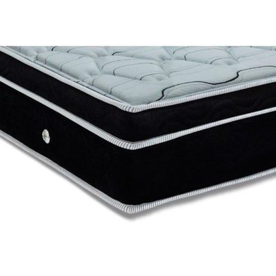Cama Box Casal Colchão Molas Ensacadas Ortobom Superpocket Elegant + Base Crc Suede Black(138x188)