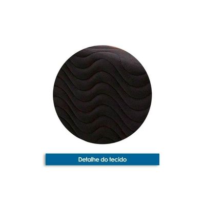Conjunto Box Casal Colchão Espuma Ortobom D33 Light Saúde + Base Crc Suede Black 138x188