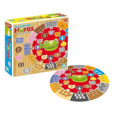 Jogo Aprendendo as Horas 13 peças - Nig Brinquedos