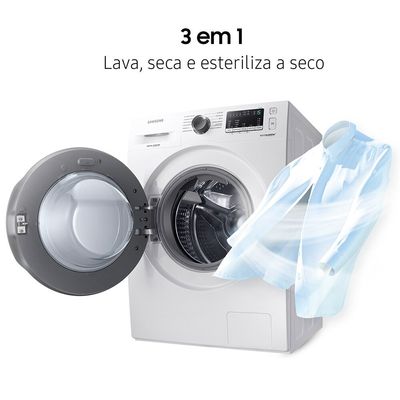 Lava e Seca Samsung Ecobubble 11 Kg Smart Check WD11A Branco / 110V