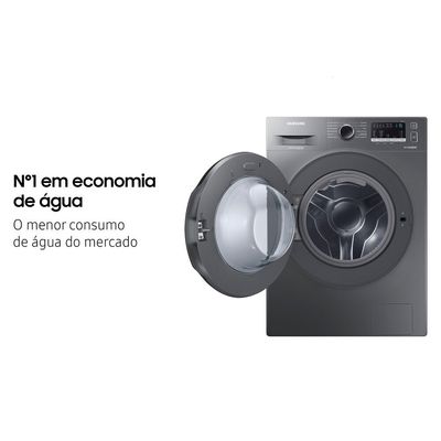 Lava e Seca Samsung Ecobubble 11 Kg Smart Check WD11A Inox Look / 220V