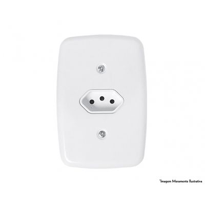Tomada Ideale Br 2P+T 10A 250V C/Pl 3211 c/12pcs