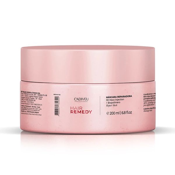 Máscara De Reparação Cadiveu Hair Remedy 200ml Máscara De Reparação Cadiveu Hair Remedy 200ml