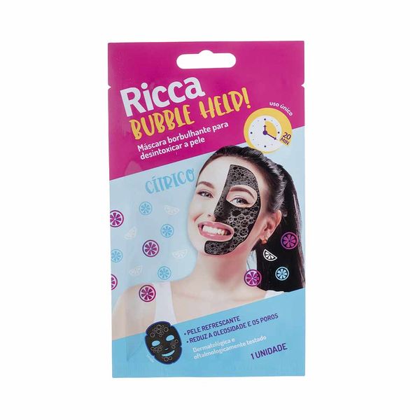 Máscara Borbulhante Ricca Desintoxica a Pele Máscara Borbulhante Ricca Desintoxica a Pele
