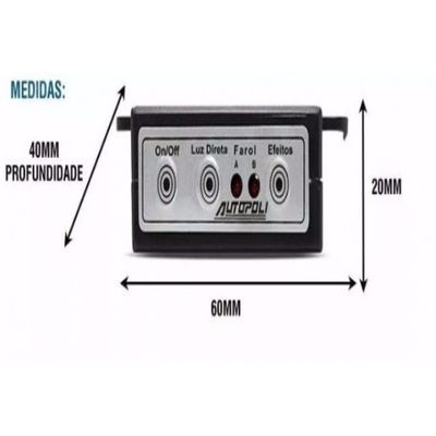 Modulo Central Strobo Estrobo Autopoli Reposição 12/24v Bivolt