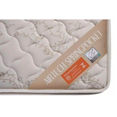 Colchão Casal Molas Ensacadas Superpocket Airtech Spring Ortopillow (138x188x30) - Ortobom