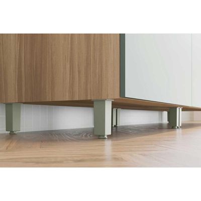 Cozinha Completa Marquesa 6 Peças ( 3 Aéreos + 3 Balcões) C6p42 Nature-verde - Nesher