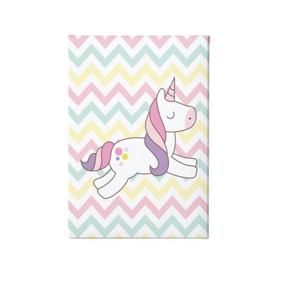 Quadro Decorativo Infantil - Pônei Mágico Com Arco-íris