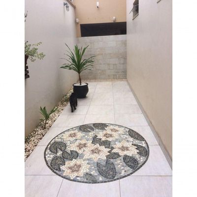 Mandala Mosaico Floral Nenúfares De Monet I Tamanho 100cm
