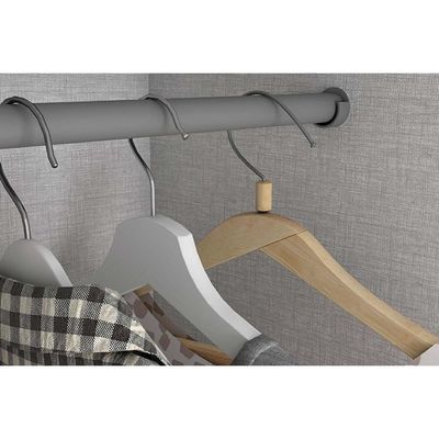 Guarda Roupa Solteiro 4 Portas E 3 Gavetas C- Espelho Caju Da135 Branco