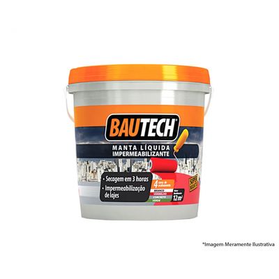 Bautech Manta Liquida Cinza Impermeabilizante 04Kg