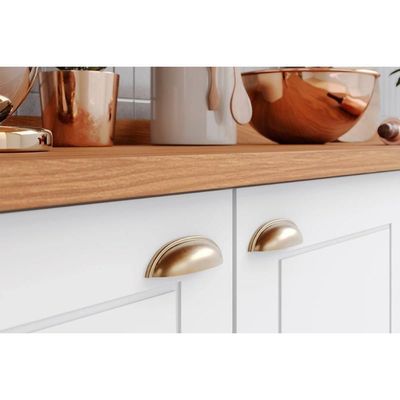 Cozinha 7 Peças (2 Armários + 1 Paneleiro + 2 Balcões + 2 Complementos) C5p46 Branco