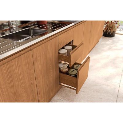 Cozinha Completa Ciela 4 Peças (2aéreo+1balcão+1paneleiro) C4p77 Canela-azul Profundo - Kappesberg