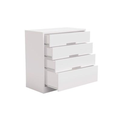 Guarda Roupa 2 Peças 1 Guarda Roupa + 1 Cômoda QC105 Branco QC12 Kappesberg