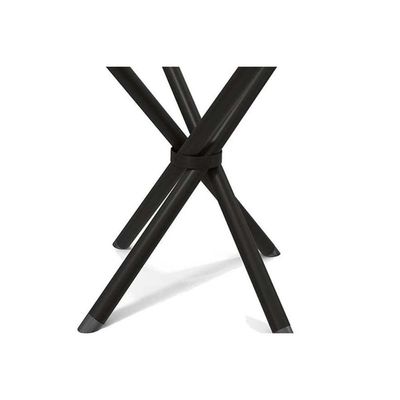 Mesa De Sala Jantar Volga C- Tampo 90cm Cromada-nogueira - Kappesberg