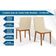 Sala De Jantar Completa Ryze Tampo Madeirado C- Vidro Curvo 180x100cm E 6 Cadeiras Sofia Cedro-off White - Ipe-suede Creme - Dj Móveis