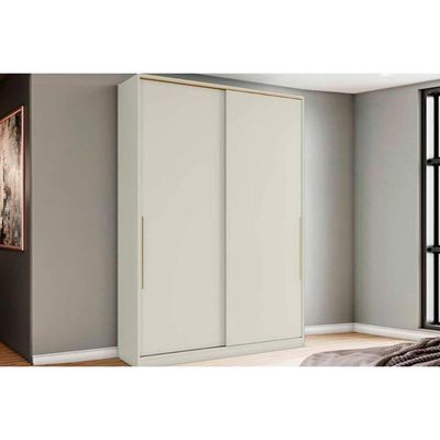 Modulado De Quarto Guarda Roupa C- 2 Portas De Correr Mc10 Seletto Areia