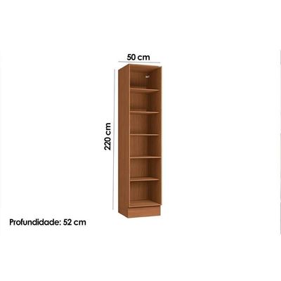 Paneleiro De Cozinha Ciela R628 C-2 Portas 50x220cm Canela-azul Profundo - Kappesberg