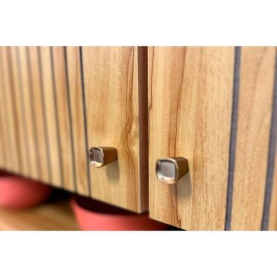 Kit De Cozinha Compacta Moscato 4 Portas E 1 Gaveta 197x101cm Amendoa-off White - Ronipa