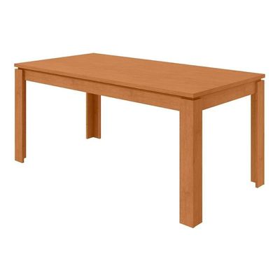 Mesa Para Cozinha Athenas C-tampo Madeirado 180x90cm Amendoa Clean - Lopas