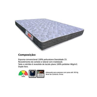 Colchão Viúva Espuma D23 Comfortpedic Line (128x188x14) - Orthoflex