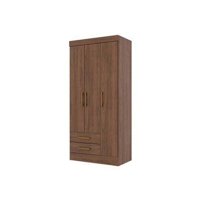Guarda Roupa 3 Portas E 2 Gavetas Briz Be16 Branco/rosa - Henn